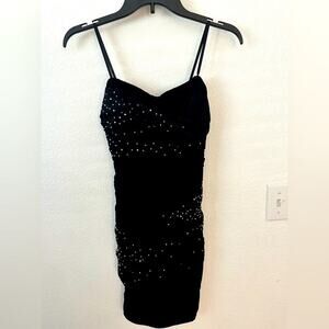 City Triangles from Kohl's Black Mini Dress with Sparkling Accents Size Medium